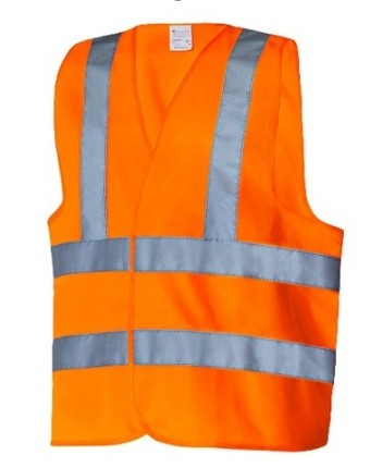 Жилет сигнальный ЖИЛ004 пэ, 120 гр, 4СОП (оранж)