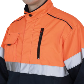 Костюм сигнальный рабочий мужской СПЕКТР с СОП цвет оранж._т.синий(3)