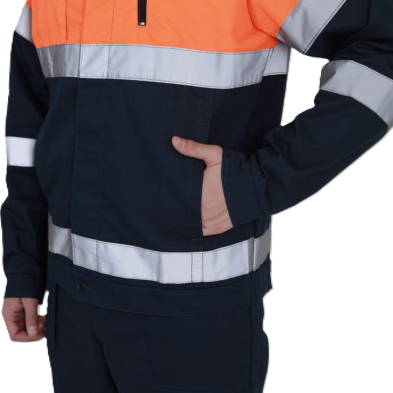 Костюм сигнальный рабочий мужской СПЕКТР с СОП цвет оранж._т.синий(4)