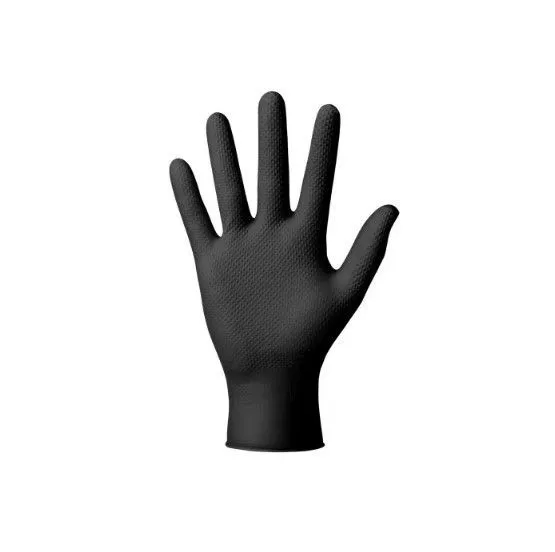 Перчатки нитриловые GoGRIP черные (упак 50шт)_10