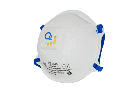 Полумаска О2 фильтрующая с клапаном для выдоха 2111 FFP1 NR D (1)