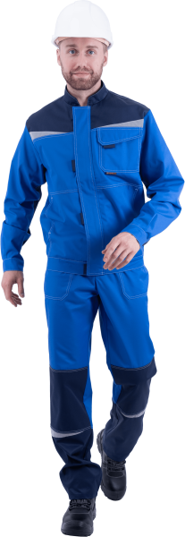 Костюм рабочий КМ-10 ЛЮКС, васильковый