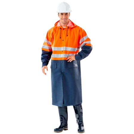 Плащ сигнальный мужской НЕВА (NEVA) NF-09, оранжевый