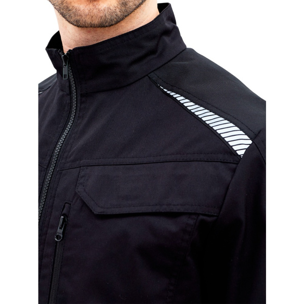 Куртка рабочая мужская летняя RONTA KR271 черная, арт КОС271.2(КР)(6)