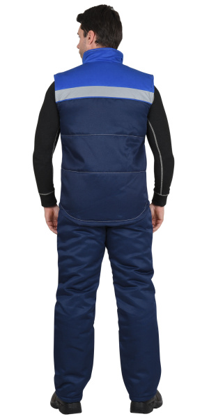 Жилет СИРИУС-НАВИГАТОР зимний синий с васильковым (1)