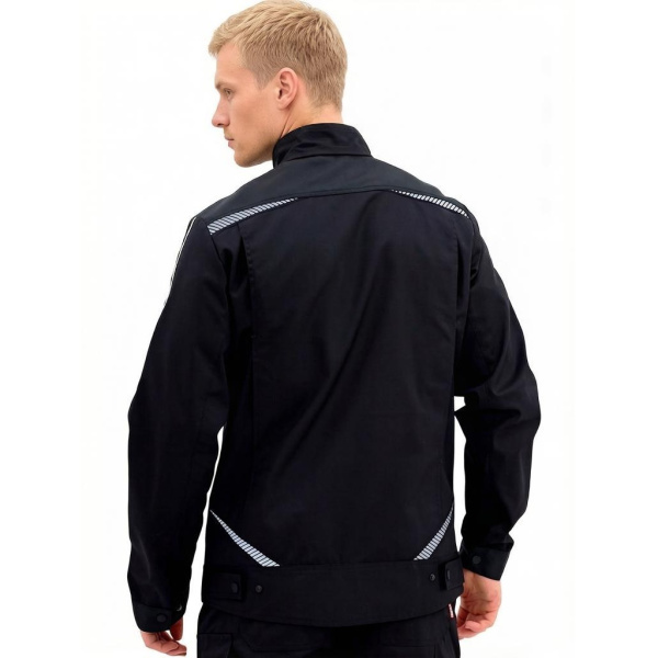 Куртка рабочая мужская летняя RONTA KR271 черная КОС271.2(КР)(1)