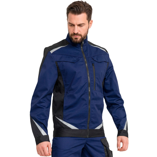 Куртка рабочая мужская летняя RONTA KR209 т.синий_черный(3)