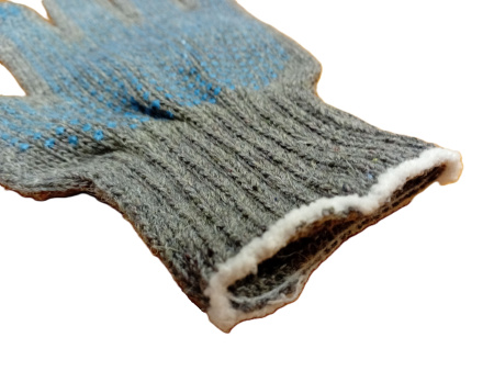 Перчатки рабочие 7,5 класс вязки (6 нитей) пш с ПВХ серые(5)