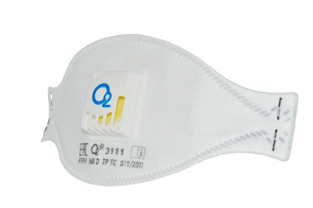 Полумаска О2 фильтрующая с клапаном для выдоха 3111 FFP1 NR D (1)