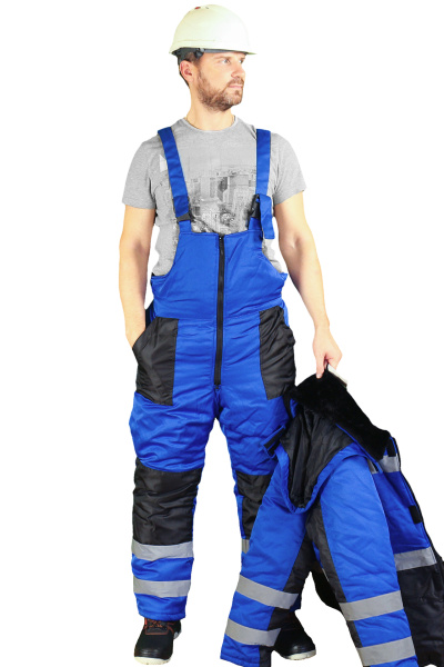 Костюм зимний АЛДАН с СОП куртка, п-к васильковый_черный(2)