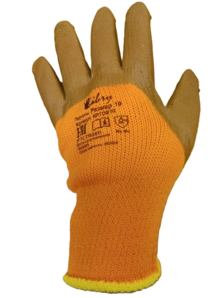 Перчатки «Утепленные» из полиэстера с покрытием из вспененного латекса Libry, артикул KPTOR10 (2)