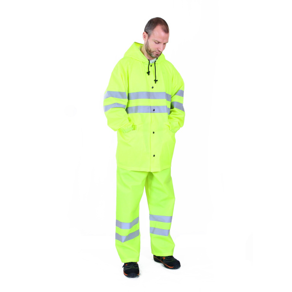 Костюм сигнальный мужской (куртка, брюки) модель НЕВА (NEVA) NF-10, лимонный(2)