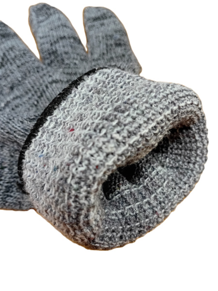 Перчатки рабочие полушерстяные двухслойные 10 класс вязки (2-ой оверлок)(5)