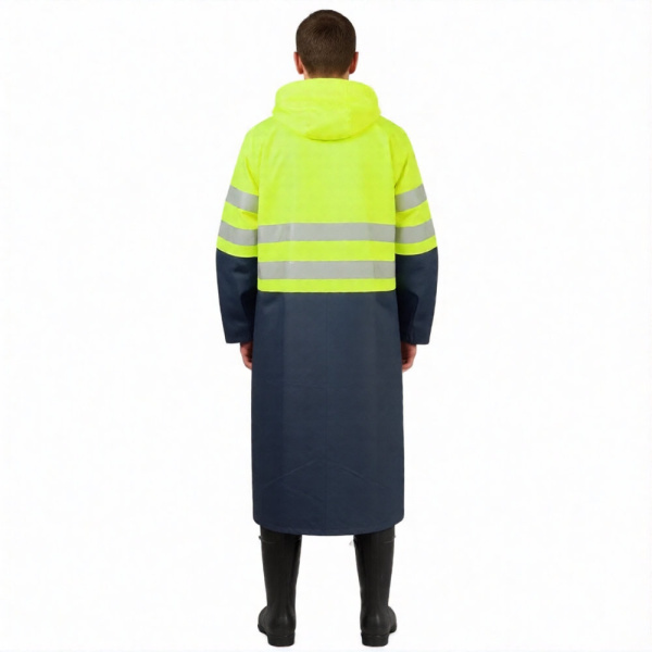 Плащ сигнальный мужской ПВХ НЕВА NF-08, лимонный(2)