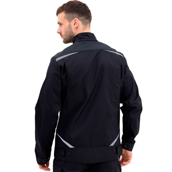 Куртка рабочая мужская летняя RONTA KR271 черная, арт КОС271.2(КР)(4)