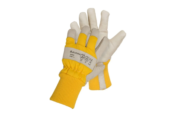 Перчатки рабочие комбинированные DOSSE (кожа+ткань)