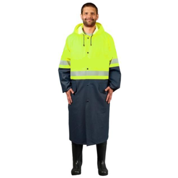 Плащ сигнальный мужской ПВХ НЕВА NF-08, лимонный_1