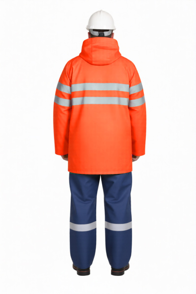Костюм сигнальный мужской (куртка, брюки) НЕВА NF-03, оранжевый(1)