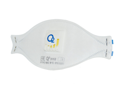 Полумаска О2 фильтрующая с клапаном для выдоха 3112 FFP2 NR D (1)