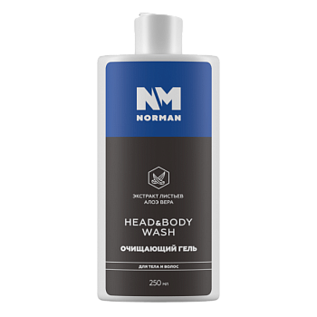 NORMAN HEAD&BODY WASH очищающий гель для тела и волос