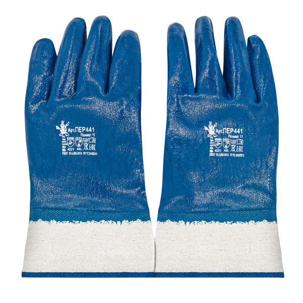 Перчатки НИТРИЛ манжет крага полный двойной облив (уп.12 пар)(1)