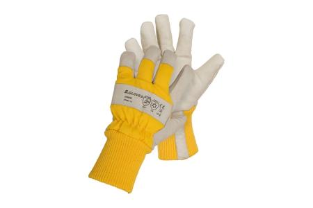 Перчатки рабочие комбинированные DOSSE (кожа+ткань)