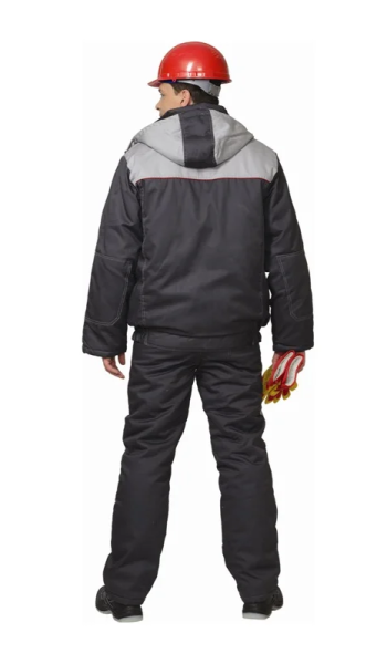 Костюм рабочий СИРИУС-ФАВОРИТ зимний, куртка кор, п_к, темно-серый с серым (1)