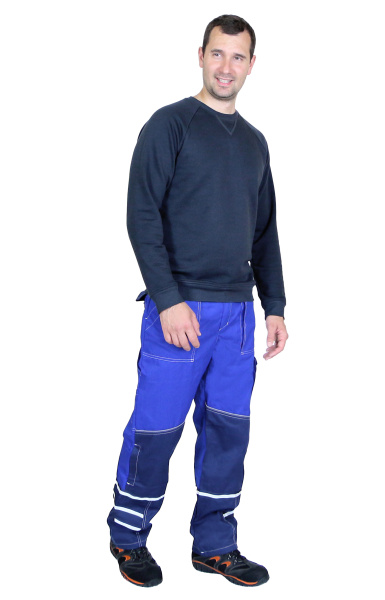 Костюм рабочий мужской NORDIC с брюками, василек(2)