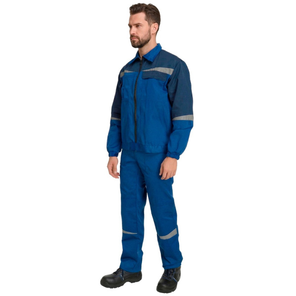 Костюм рабочий мужской летний RONTA RONTA KS591 куртка с пк, васильковый_темно-синий(5)