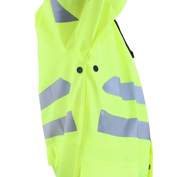 Плащ сигнальный повышенной видимости 3-й класс защиты, желтого цвета, модель НЕВА (Neva) (3)