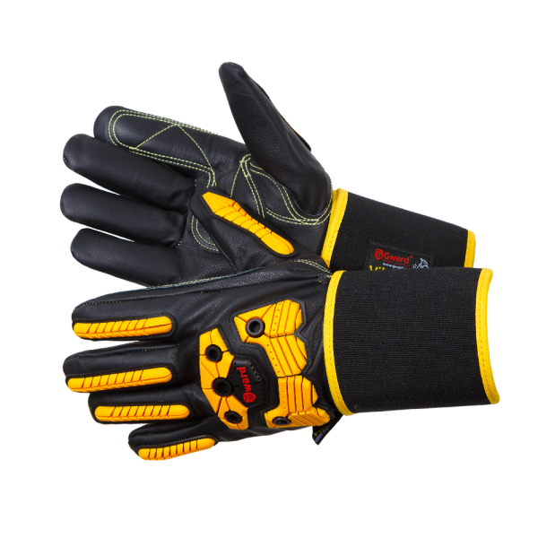 Перчатки VibroSkin виброзащитные из кожи и спилка