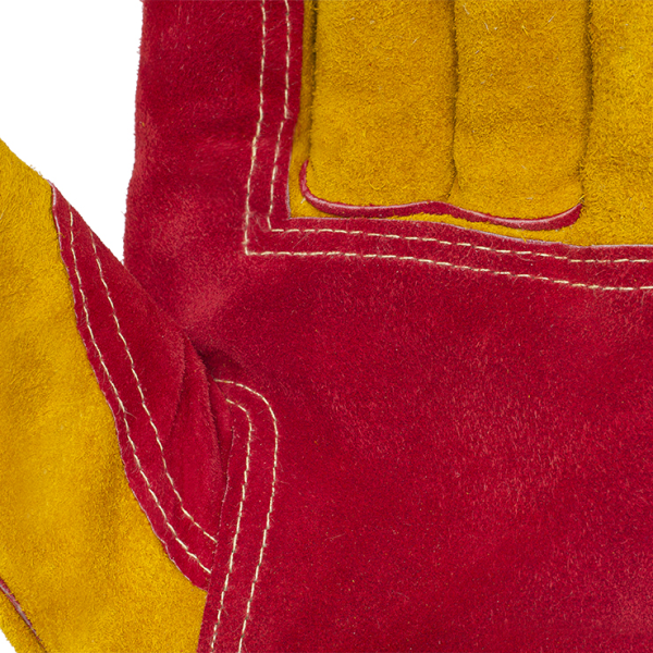 Перчатки (краги) 2Hands (Siberia) T22-11-ru усиленные, спилок КРС_хлопок, лен, швы Kevlar(3)