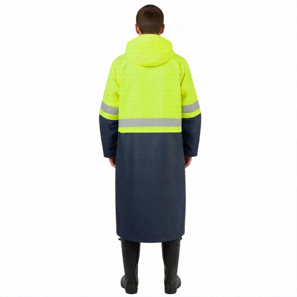 Плащ сигнальный мужской ПВХ НЕВА NF-08, лимонный_2