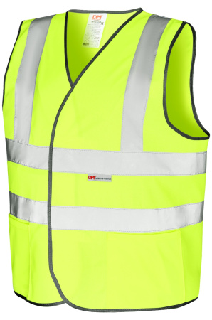 Жилет сигнальный лимонный 8Т (с логотипом)