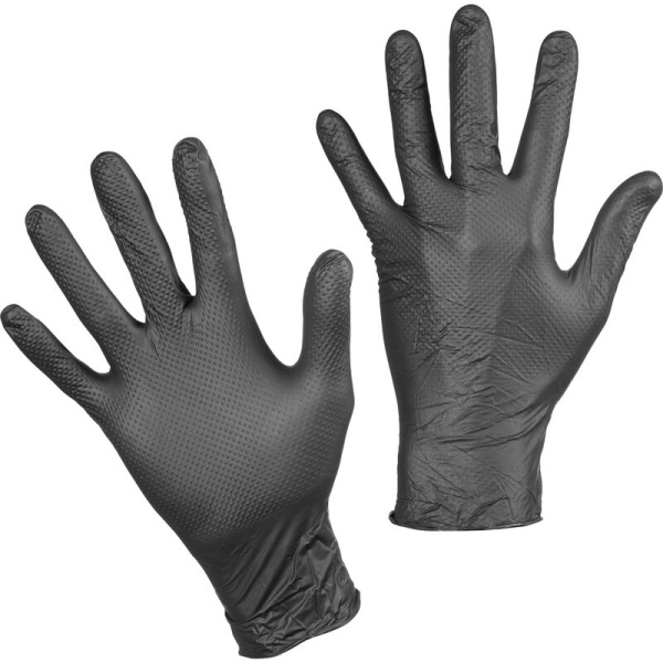 Перчатки нитриловые GoGRIP черные (упак 50шт) _10 (1)