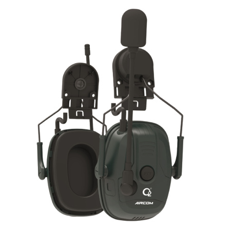 Наушники О2 Aircom 1021 c креплением на каску и встроенной рацией с Bluetooth