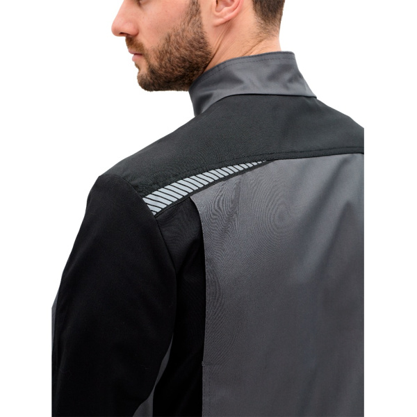 Куртка рабочая мужская летняя RONTA KR271 черная  т.серый_КОС271.1(КР)(4)