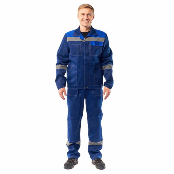 Костюм Легионер NEW-2 с СОП т.синий с васил. отделкой