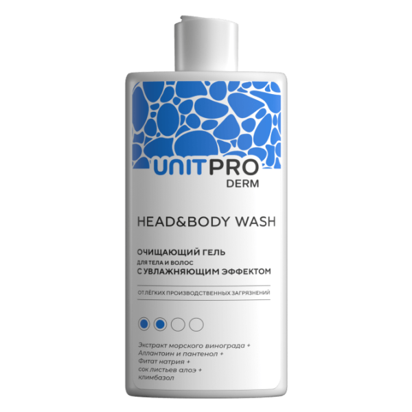 UNITPRO Derm Head&Body Wash Очищающий гель для тела, головы и волос