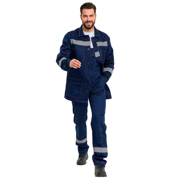 Костюм рабочий мужской летний RONTA KS802 куртка с п_к, темно-синий