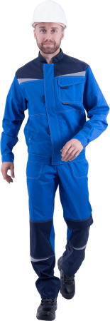 Костюм рабочий КМ-10 ЛЮКС, васильковый