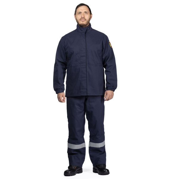 Костюм сварщика Феррит 2 класса защиты с полимерным покрытием, синий (2)