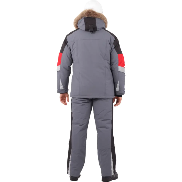 Куртка зимняя Хай-тек сер-крас-черн (1)