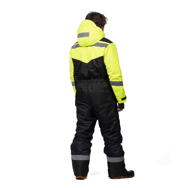 Комбинезон зимний АЛЬПИК черный  лимонный(1)