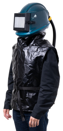 Пелерина песткоструйщика для шлема из ПВХ (бизонил)