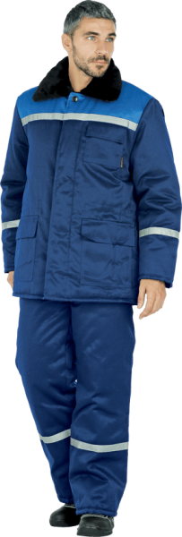 Куртка рабочая зимняя МЕТЕЛИЦА, синий-василёк