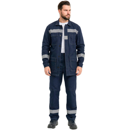 Костюм рабочий мужской летний RONTA KS821 (куртка с брюками) т.синий