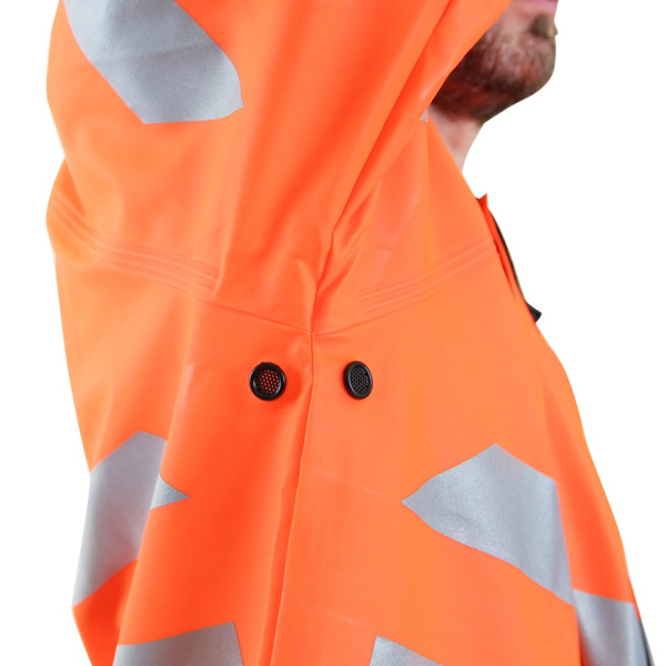 Плащ сигнальный мужской НЕВА (NEVA) NF-01, оранжевый(4)