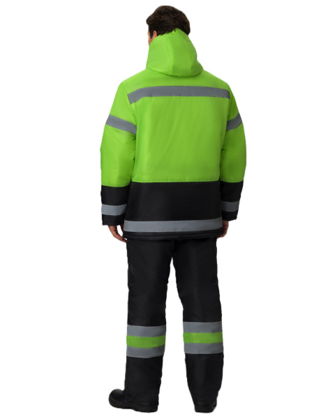 Костюм зимний Дорожник (тк. Оксфорд) брюки, лимонный_черный (2)