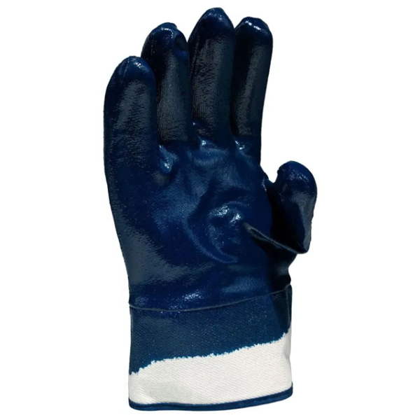 Перчатки хб с полиэстером, нитриловое покрытие, манжета-крага_KHBNKR0102(2)